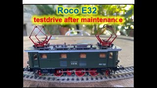 Roco E32 analog testdrive after maintenance [upl. by Fisk949]