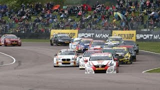 THRUXTON HIGHLIGHTS  BTCC 2015 [upl. by Anomahs391]