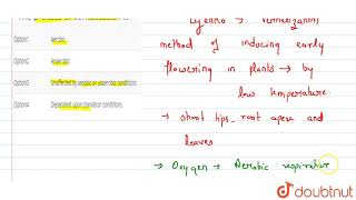 The process of vernalisation is  12  Plant Growth and Movements  BIOLOGY  DINESH PUBLICATIO [upl. by Goodyear]