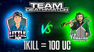 1 kill  100 Uc little Zalmi Vs 47 Khalifa  M24  Friendly TDM [upl. by Lewendal]