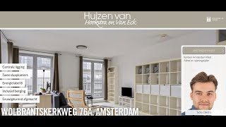 Te koop Wolbrantskerkweg 76A Amsterdam  Hoekstra en van Eck Makelaars  Méér Makelaar [upl. by Burns748]