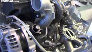 Engine BMW M5 F10 in detail Garett turbo Boysen headers etc [upl. by Atikir]