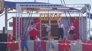 Teen aerialist Aidan Bryant performs at Typhoon Texas on Labor Day  FOX 7 Austin [upl. by Cartie56]