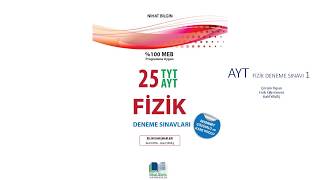 NİHAT BİLGİN 25 TYTAYT FİZİK DENEME 1  AYT [upl. by Zoes]