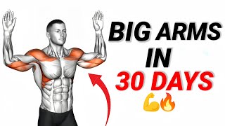 Build Bigger Arms in 30 Days with This 9Minute Workout Routine  NO EQUIPMENT [upl. by Eiliah]