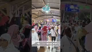 Alhamdulillah ALQAEM TOURS UMRAH OCTOBER 2024 group Departure from Nagpur to Madena [upl. by Lemmor]