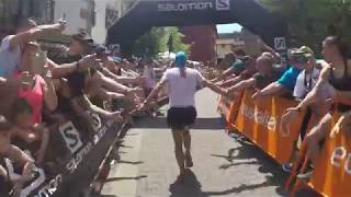 Llegada a meta de Kilian Jornet en zegama 2019 [upl. by Yeldnarb]