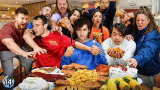 I Brought 50 Competitive Eaters To A Buffet [upl. by Alyled]