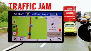 Garmin Drivesmart 61 Traffic jam information [upl. by Marigolda356]