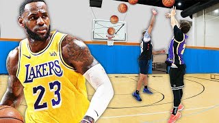 Recreating Lebron James Greatest BUZZER BEATERS  Challenge [upl. by Helena444]