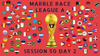 Marble Race League A  100 Countries with 99 Round Eliminations Day 2  WORLD MARBLE RACE [upl. by Ahker]