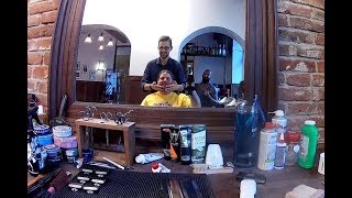 Wizyta u Barbera  Barbershop  Strzyżenie brody Rzeszów  Fryzjer męski  Golibroda [upl. by Kinsman]