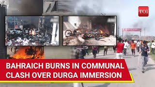 UP Angry Mob Torches Hospital After Communal Clash Over Durga Idol Immersion Kills One  Watch [upl. by Nedry102]