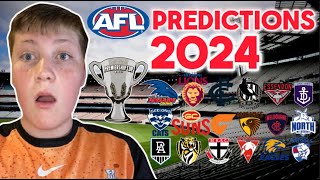 MY 2024 AFL LADDER PREDICTIONS [upl. by Sirej]