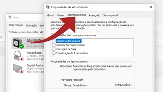 Aprimoramentos de som não aparece no Windows 11 10 propriedades do Altofalantes [upl. by Fannie652]