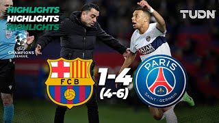 HIGHLIGHTS  Barcelona 1464 PSG  UEFA Champions League 202324  4tos  TUDN [upl. by Cohla]