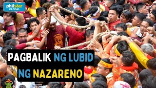 Traslacion 2024 Sitwasyon ng mga deboto ng Itim na Nazareno sa pagbalik ng lubid ng imahe [upl. by Hanala]