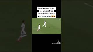 When Rashford And Lingard Tried To Score While Croatia Was Celebrating 😱 [upl. by Ennirak639]