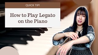 Weight Transfer to Play Legato on the Piano  Quick Tip [upl. by Pulsifer]