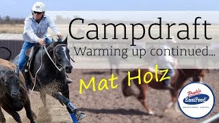 Building on campdraft basics  how to warmup your campdraft horse [upl. by Trillby]