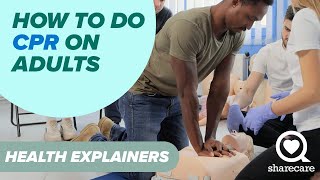 How to Do HandsOnly CPR on an Adult  Health Explainers  Sharecare [upl. by Beverlee]