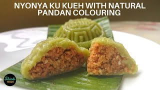 A MustTry for Any Kueh Lover Ang Ku Kueh with natural Pandan flavor and color [upl. by Nivets769]