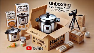 5 ltr pressure cooker  5 litre pressure cooker hawkins  prestige 5 ltr pressure cooker unboxing [upl. by Nauqe]