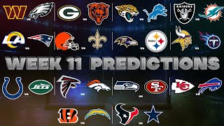 NFL Week 11 Predictions [upl. by Silsbye]