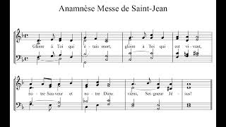 Anamnèse Messe de Saint Jean [upl. by Hedvige]