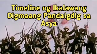 Timeline ng Ikalawang Digmaang Pandaigdig sa Asya [upl. by Nerraj]