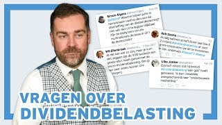 Klaas Dijkhoff  Vragen over de dividendbelasting [upl. by Sheya778]