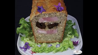 Cake au jambon persillé pruneaux marinés au vin de Cahors et noisettes [upl. by Belac194]