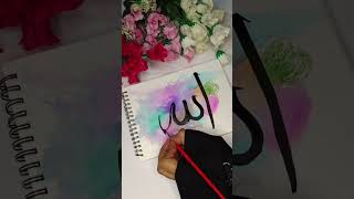 Allah calligraphy ❤️✨viralvideo art trending shorts allah [upl. by Lletram436]