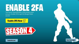 HOW TO ENABLE 2FA IN FORTNITE CHAPTER 4 SEASON 4 EASY METHOD [upl. by Booker443]