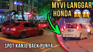 MYVI tak sempat brek HENTAM HONDA CIVIC  😱Layan view baru malam minggu syok tapi seram 🔥 [upl. by Trauts394]