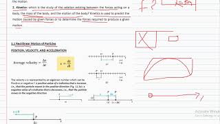 Lecture 1 kinematic particles 1 [upl. by Etz857]