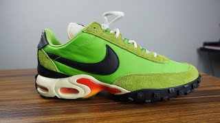 Nike Air Max Waffle Action Green On Feet amp Unboxing [upl. by Zakarias689]