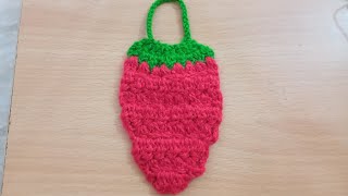 Strawberry Coin Purse  Cute amp Easy Sewing Tutorial [upl. by Timmie435]