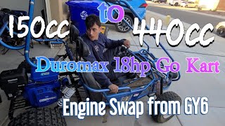 Duromax 18hp Go Kart Build [upl. by Husch419]