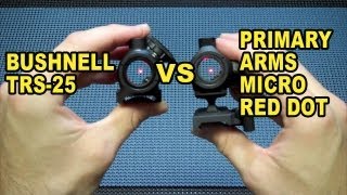 PA Micro Red Dot VS Bushnell TRS25  Musty Yeti [upl. by Riddle]