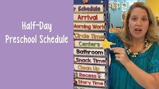 HalfDay Preschool Schedule [upl. by Dobson841]