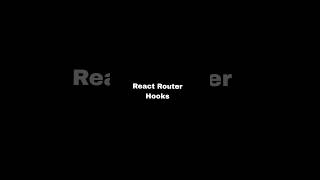 React Router Hooks trending coding shortviral shortsvideo react router hook [upl. by Beekman]