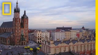 See the Castles and Cathedrals of Krakow’s Historic City Center  National Geographic [upl. by Cordelie]