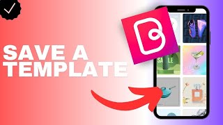 How to save a template in the Bazaart app [upl. by Egidius]