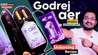 New Godrej Aer Matic Automatic Air Freshener Unboxing  How To Use Godrej Aer matic Automatic Spray [upl. by Aicyla513]