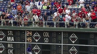 NYMPHI Utleys home run overturned in the 9th [upl. by Ellocin]