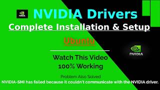 Install Nvidia Driver Ubuntu 2004  Linux  Complete Installation amp Setup  100 Working [upl. by Ursel]