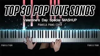 POP PIANO MASHUP  30 TOP HITS IN 65 MINUTES  Piano Cover by Pianella Piano [upl. by Ahter]