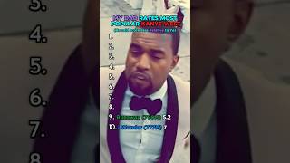 My DAD Rates Popular KANYE WEST Songs kanyewest rap top10 best popular ranking hiphop dad [upl. by Noll94]