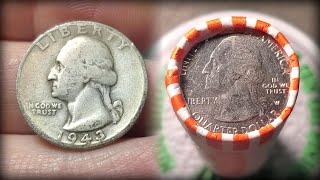 GREAT QUARTER HUNT COIN ROLL HUNTING [upl. by Nwadal]